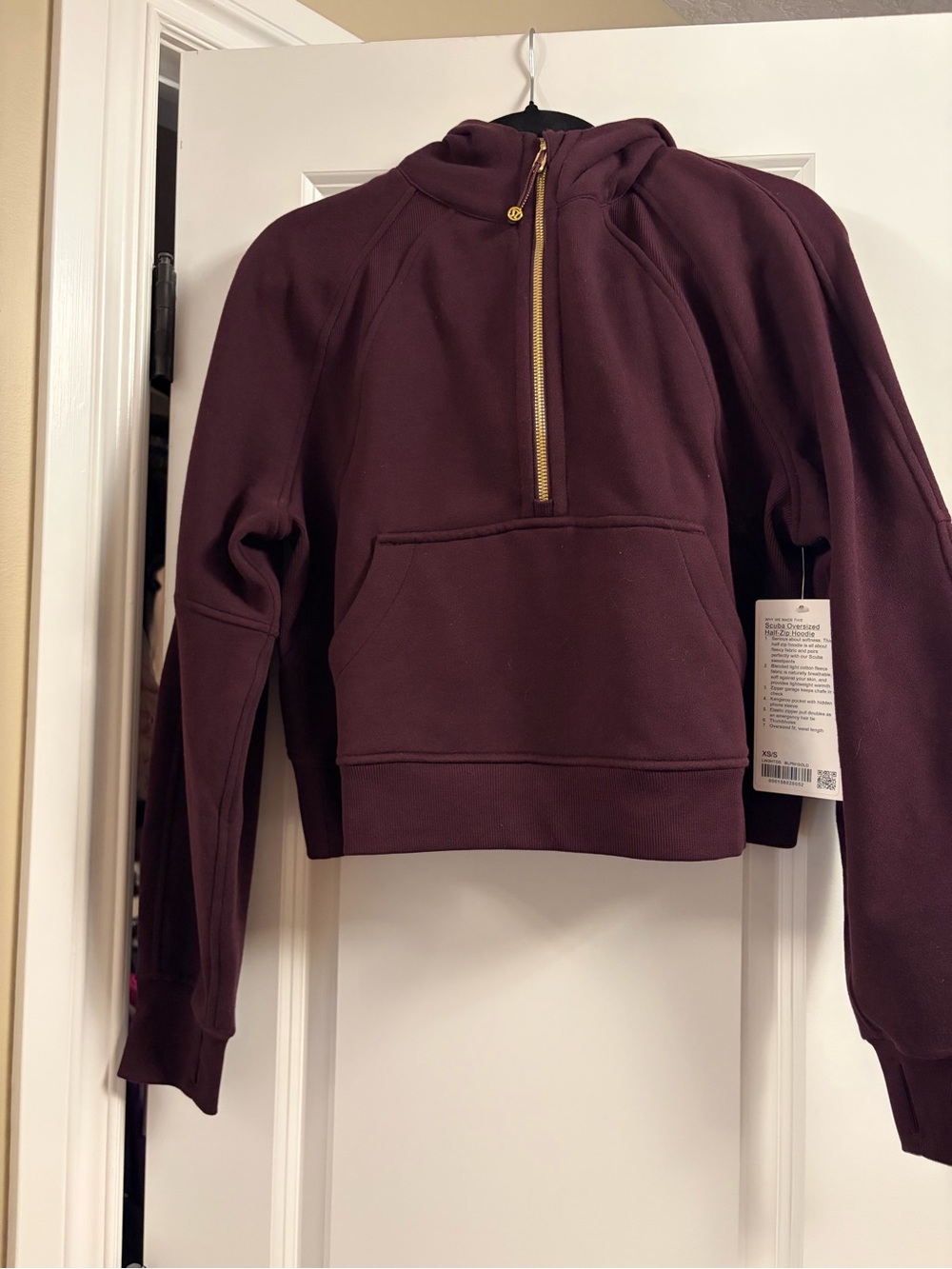 Lululemon half zip scuba NWT